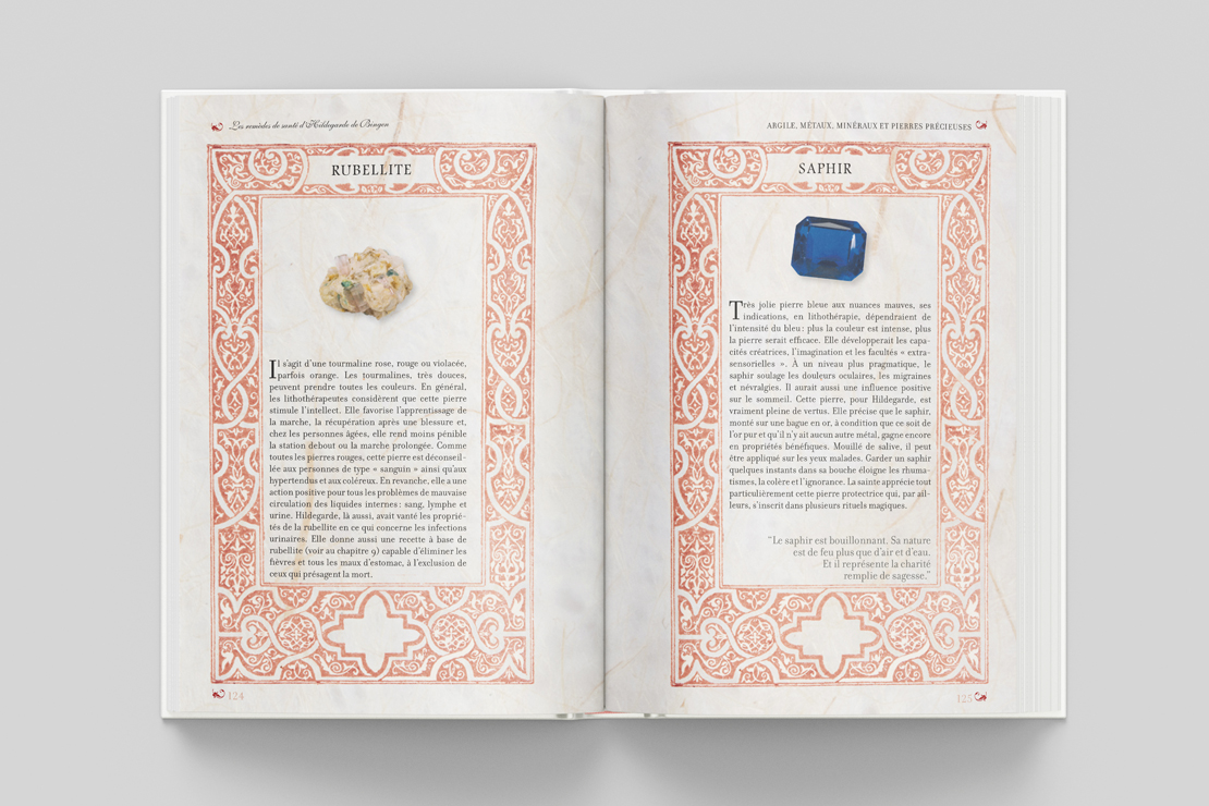 les remèdes de santé d'hildegarde de bingen, la rubellite et le saphir